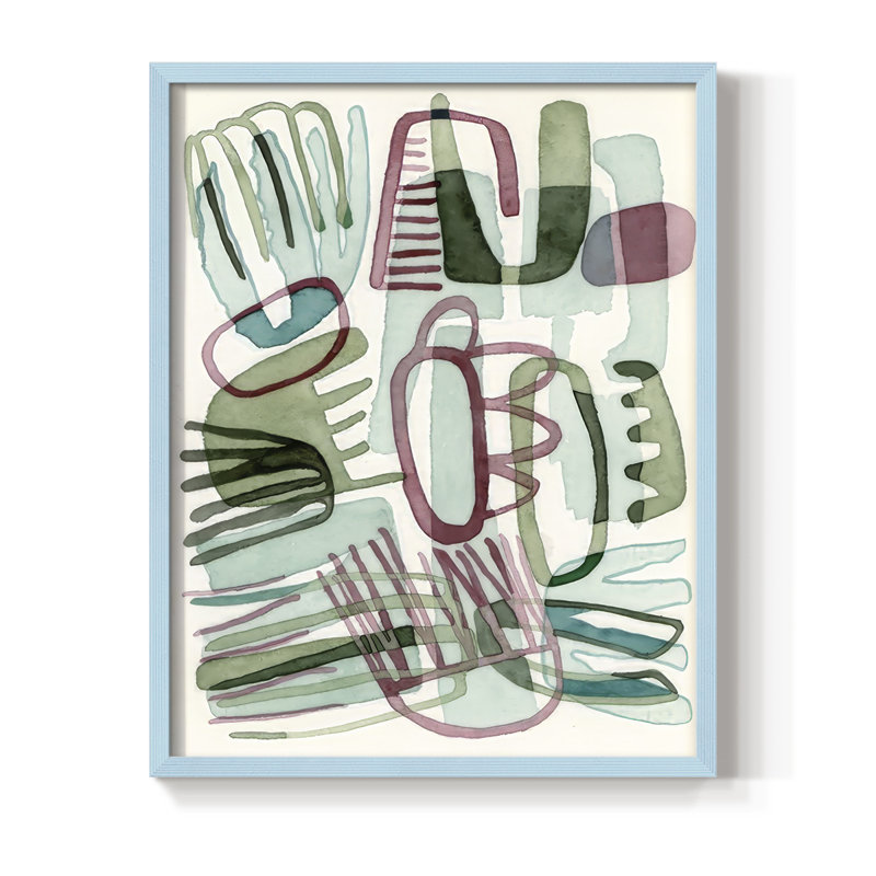 «Sea Abstract III», H 21 po x l 17 po, Bleu