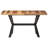 Acacia Solid Wood Top Metal Base Dining Table-1535261530