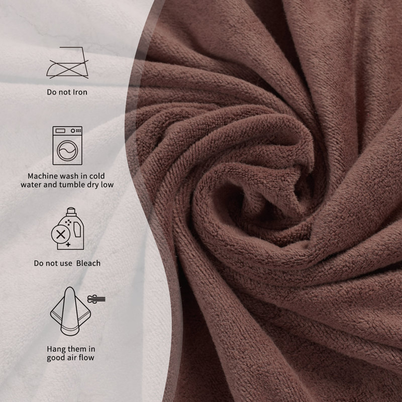 Makendy Bath Towel, Purple/Blue/Brown