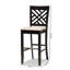 Upholstered Counter Stool with Metal Frame-788764427-788764426