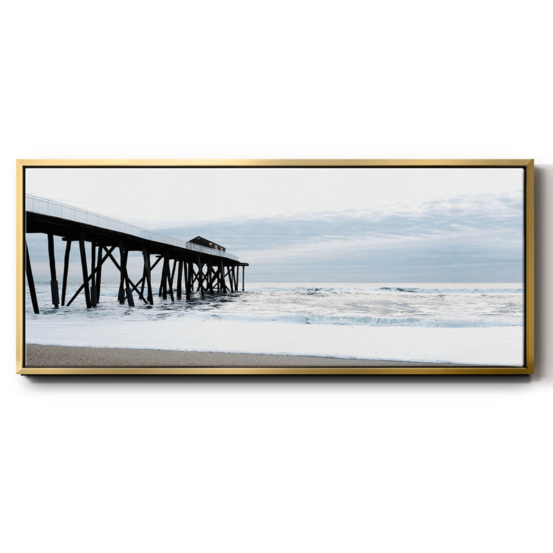 Belmar Pier I - toile encadrée, H 20 po x l 50 po