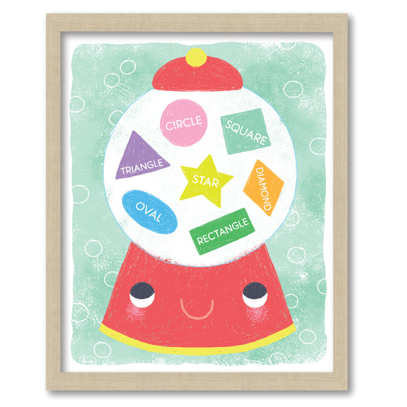 Tableau encadré «Learn Your Shapes Gumball» 16 x 20
