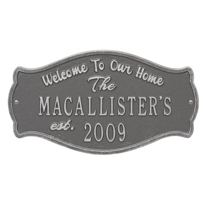4-Line Wall Address Plaque