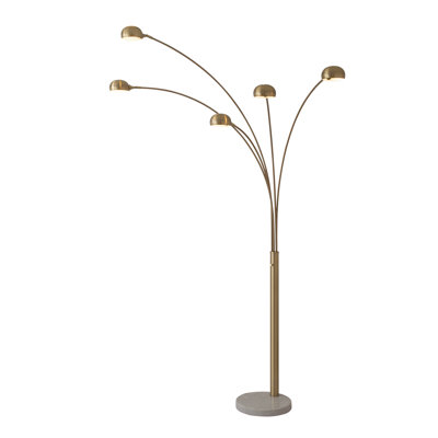 Mushroom 85" Marble Floor Lamp