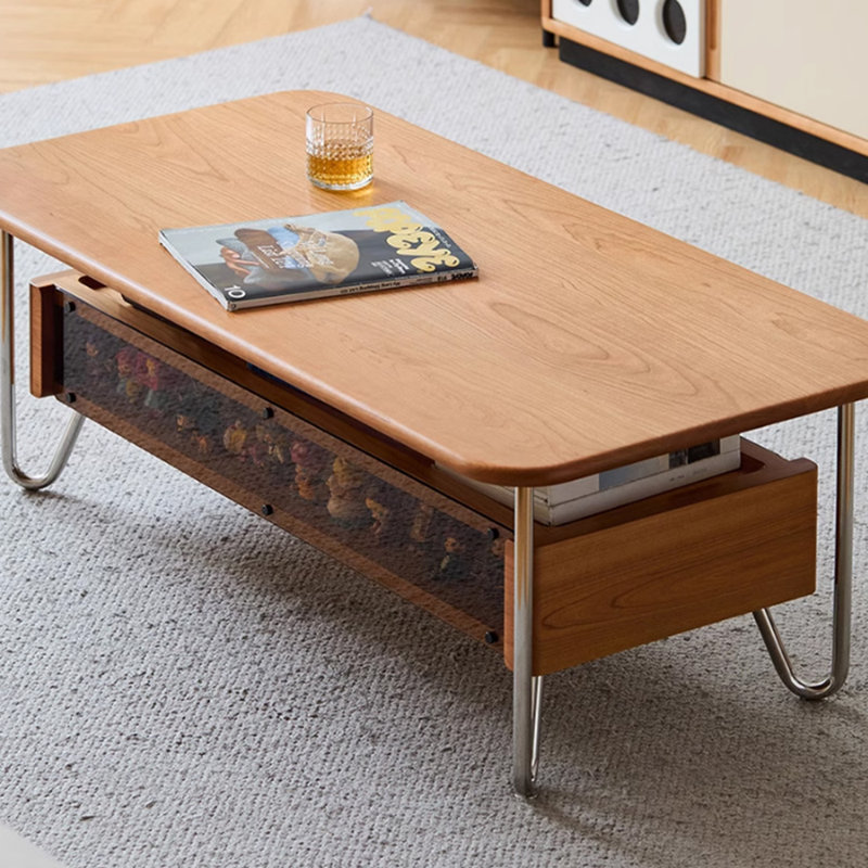 Table basse en bois massif
