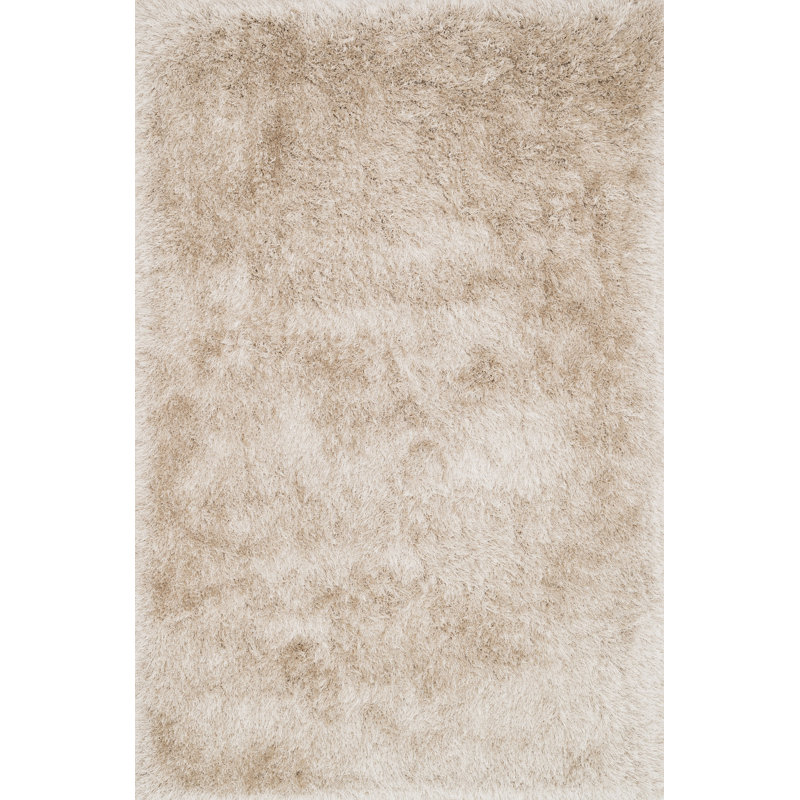 Tapis décoratif beige Touffeté à la main siipola, Rectangle 2 pi 3 po x 3 pi 9 po