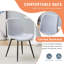 Ensemble de table de salle à manger rectangulaire pour 8 personnes, ensemble de table de salle à manger de style campagnard de 71 po avec 8 chaises rembourrées et une étagère de rangement, plateau de table en grain de marbre avec structure en métal, fendu noir / blanc-599777504