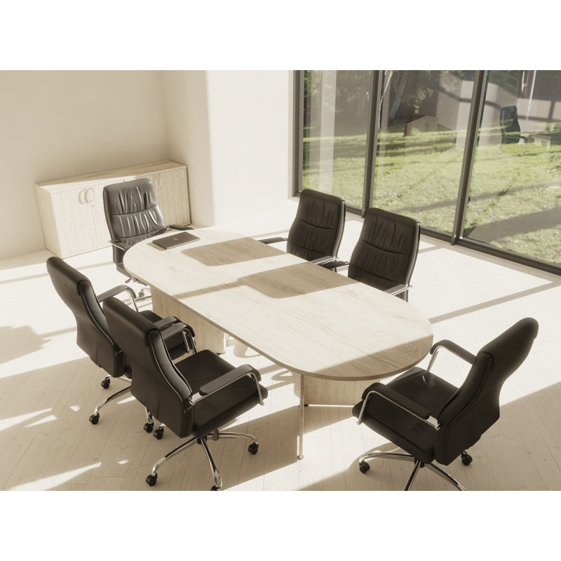  High-Back Executive Black Bonded Leather Chair