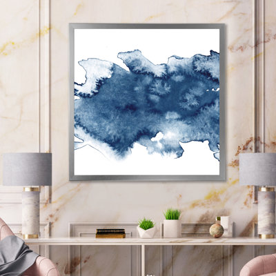 «Abstract Classic Blue II», reproduction d'art sur toile moderne