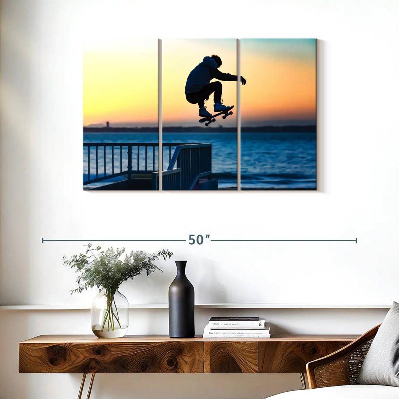 Beachside Skateboard Jump, H 24 po x l 38 po