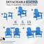 Chaise Adirondack d'extérieur pour 2 personnes-630254496