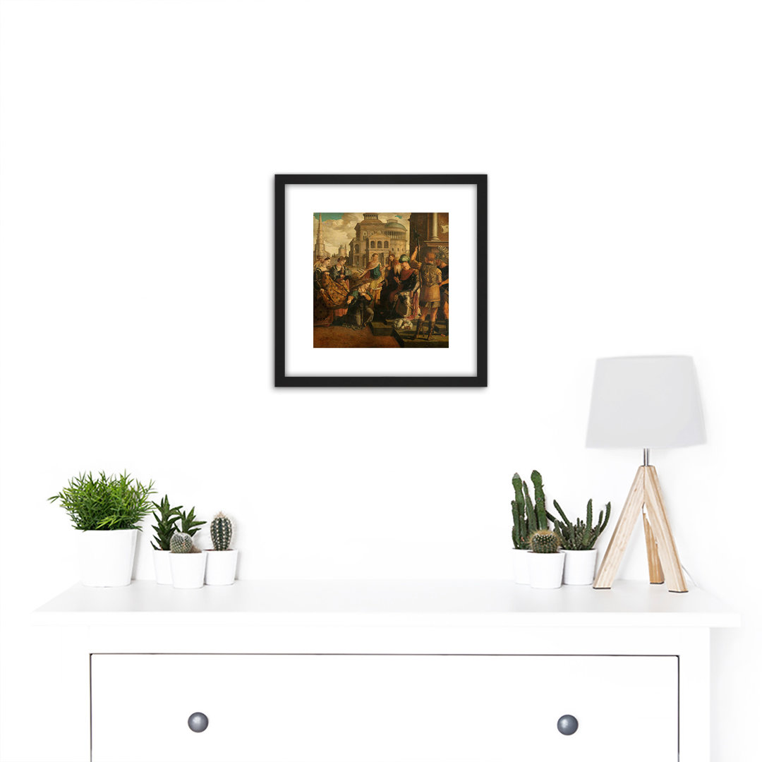 Solomon Queen Sheba by Jan Van Scorel - Single Picture Frame Painting