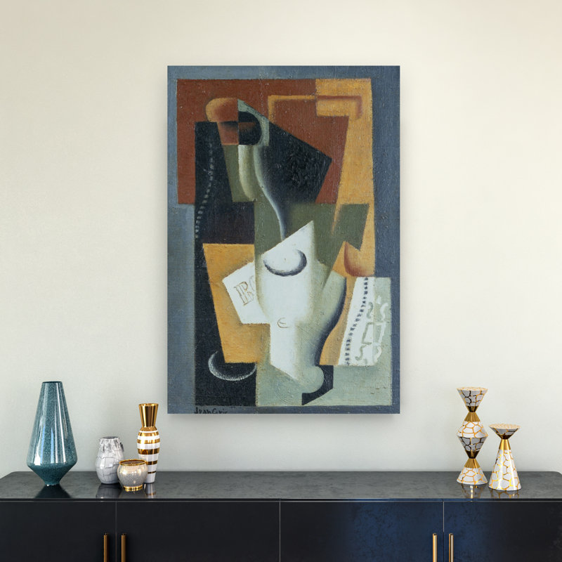 Still Life, 1919 Abstract Contemporary Wall Art Print by Juan Gris - Wrapped Canvas Print, 91.44cm H x 60.96cm W