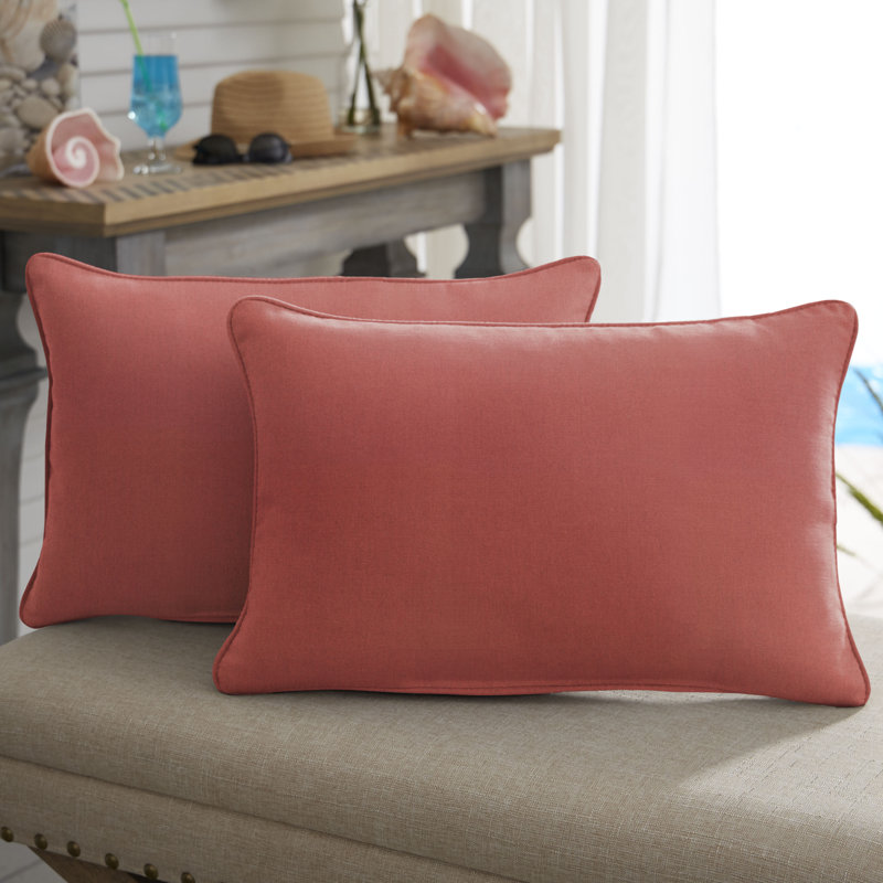 Coussin Selene, 13 po x 20 po, Rouge