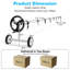 5.5 M Pool Cover Reel Set Adjustable Above Ground Pool Solar Cover Reel