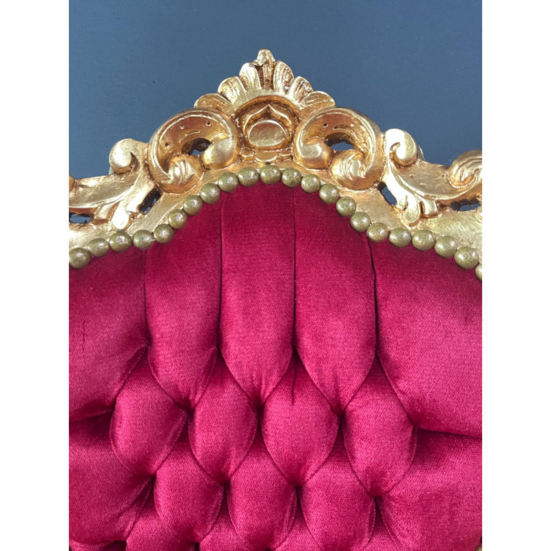Upholstered Accent Chair, Red