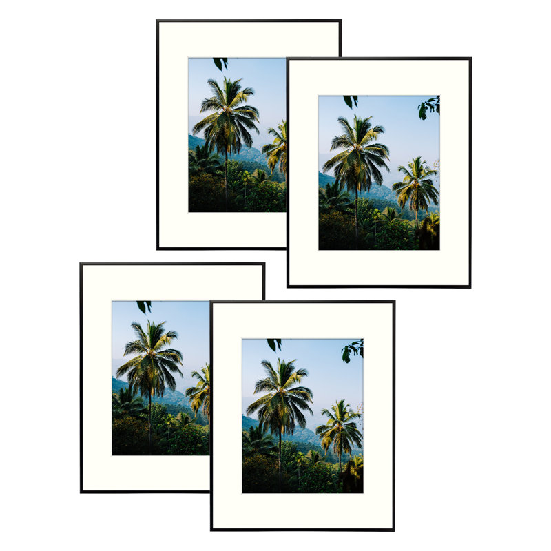 Cadre photo Drennon en métal, cadres photo ou plateau de table et fixation murale, Noir, 16 po x 20 po emmêlé à 11 po x 14 po