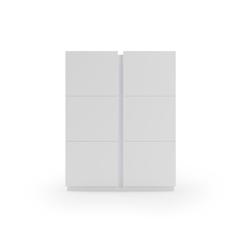 24 Pair Shoe Storage Cabinet, White