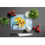 Planche à découper en verre jaune Daffy Daffodils