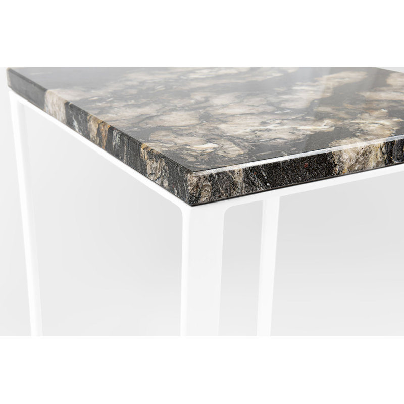 Frame End Table, White