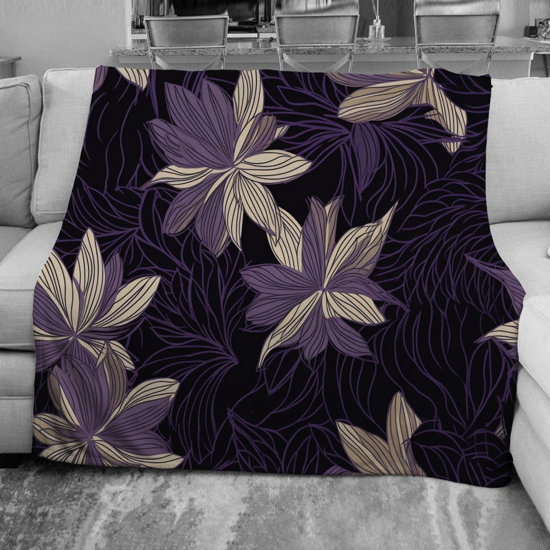 Jeté Floral Aaliyha, L 68 po x L 80 po