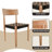 Wogina Solid Back Side Woven Genuine Leather Chair-42821774
