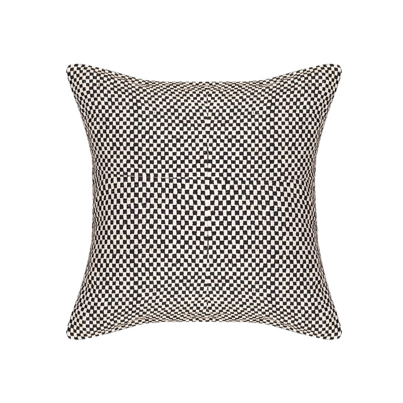 Coussin intérieur / extérieur carré à carreaux
