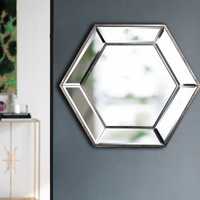 Miroir mural Hexagon, 18 po x 20 po