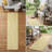 HomeRoots 8' Gold And White Geometric Washable Indoor Outdoor Runner Rug