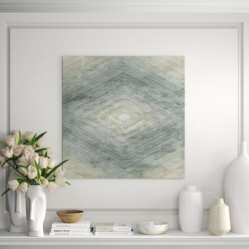 Concentration Of Green III Print by Guseul Park, 36" H x 36" W, Glass Coat