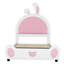 Lit plateforme double moelleux avec tête de lit en forme de lapin