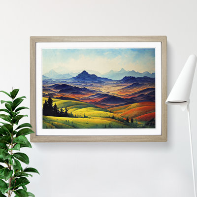 Spring Mountain Scene - Framed Print