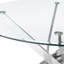 Round Glass Top Metal Base Dining Table-105900685-105900686