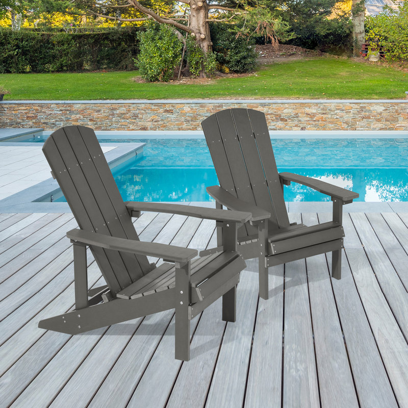 HIPS Adirondack Chair, Charcoal