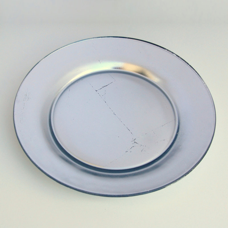 Assiette plate 10,5 ", Argent