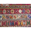 1900s Red Medallion Antique Moroccan Rabat Carpet 6'8" x 9'6" Knotted Wool Rug
