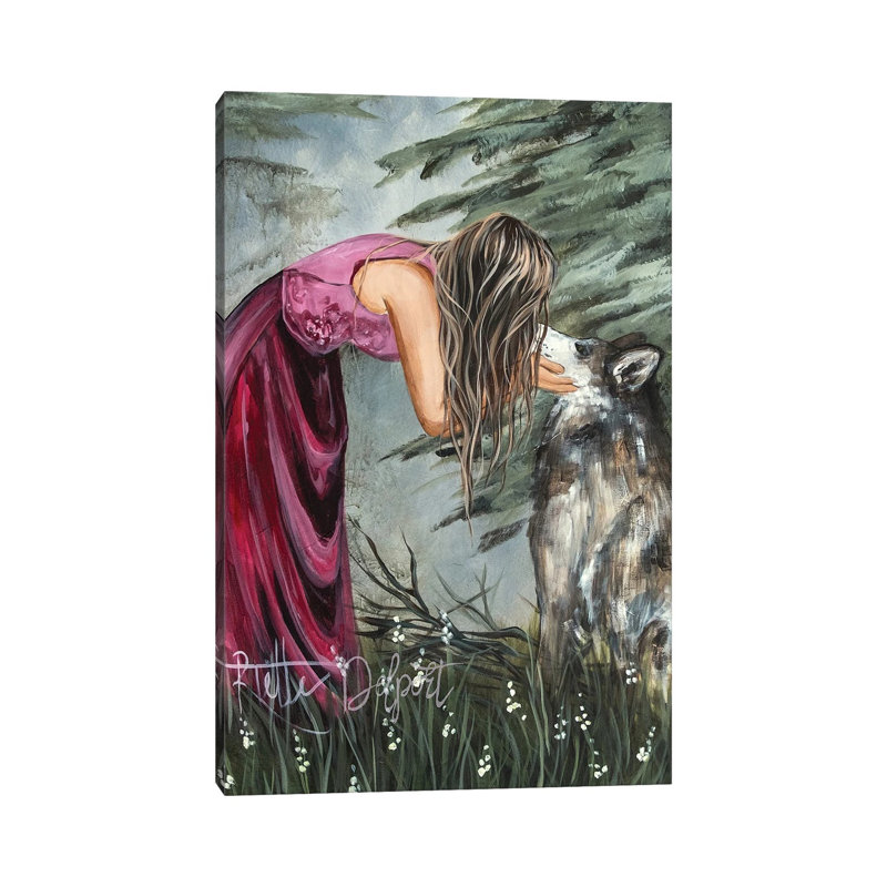 The Wolf - Wall Art Print - Wrapped Canvas, 12" H x 8" W, Wrapped Canvas, Does Not Apply