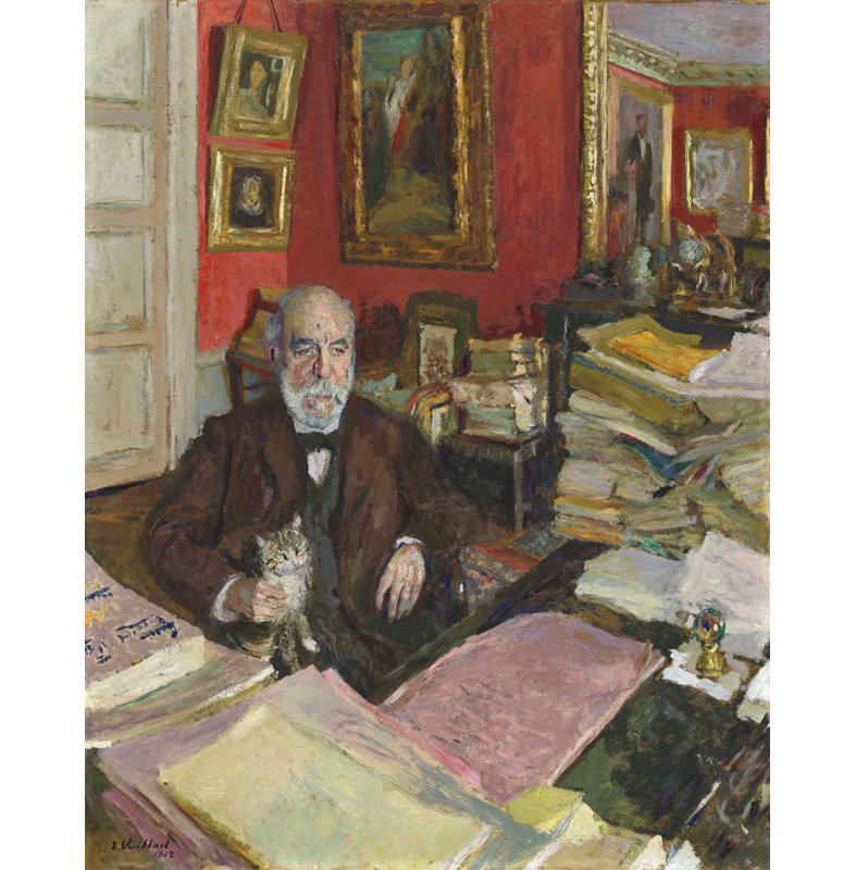 "Théodore Duret" par Édouard Vuillard - Toile tendue avec châssis, H 18 po x l 14 po