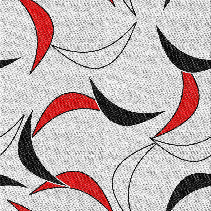 Abstract Indoor Rug, Square 5'