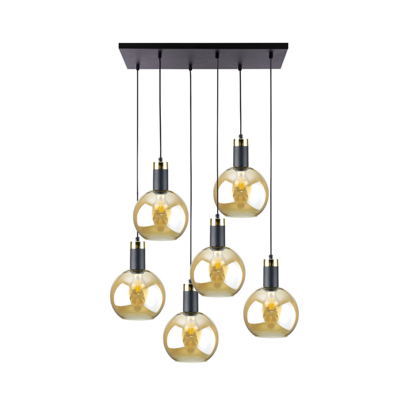 6 - Light Matte Black Pendant