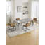 Ensemble de 2 chaises de salle à manger modernes, coussins et dossier rembourrés en lin avec supports en fer minimalistes-84371073