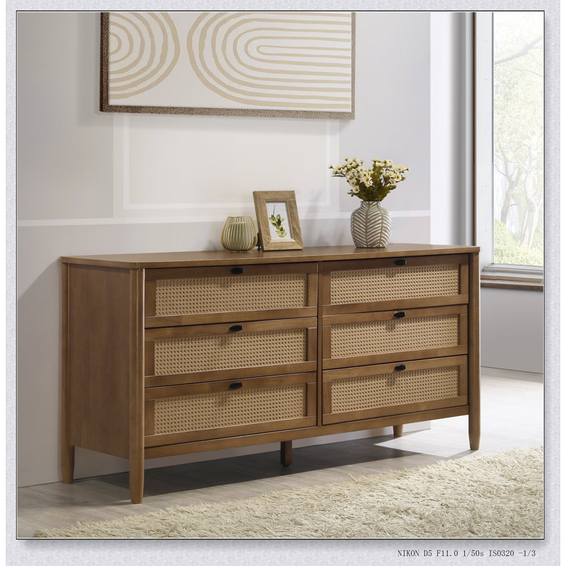 Commode 6 tiroirs Vichy