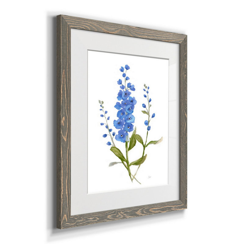 Petite Botanical I - Cadre photo, reproduction d'art sur papier, H 20 po x l 17 po x P 1,5 po, gris