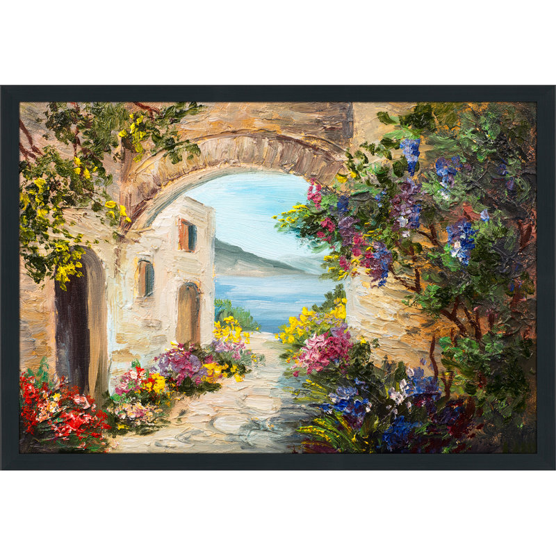 « european vista 3 », reproduction d’art encadrée, H 35,5 po x l 51,5 po x P 0,75 po