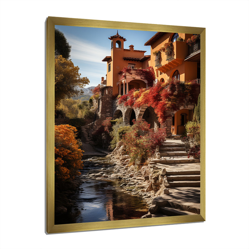 Fauvisme espagnol II sur impression sur toile, Encadrement doré, H 32 po x l 16 po x P 1 po