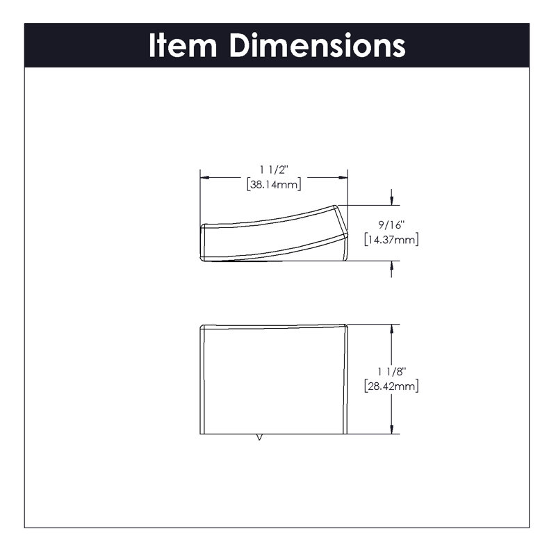 Oversized Flex Square Knob, Satin Nickel