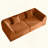 Boneless Compressed Memory Foam Sofa With Rectangular Pillow 2-Seater Lounger Daybed-1659417412