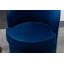 Fauteuil demi-tonneau en velours avec base en métal-239323095
