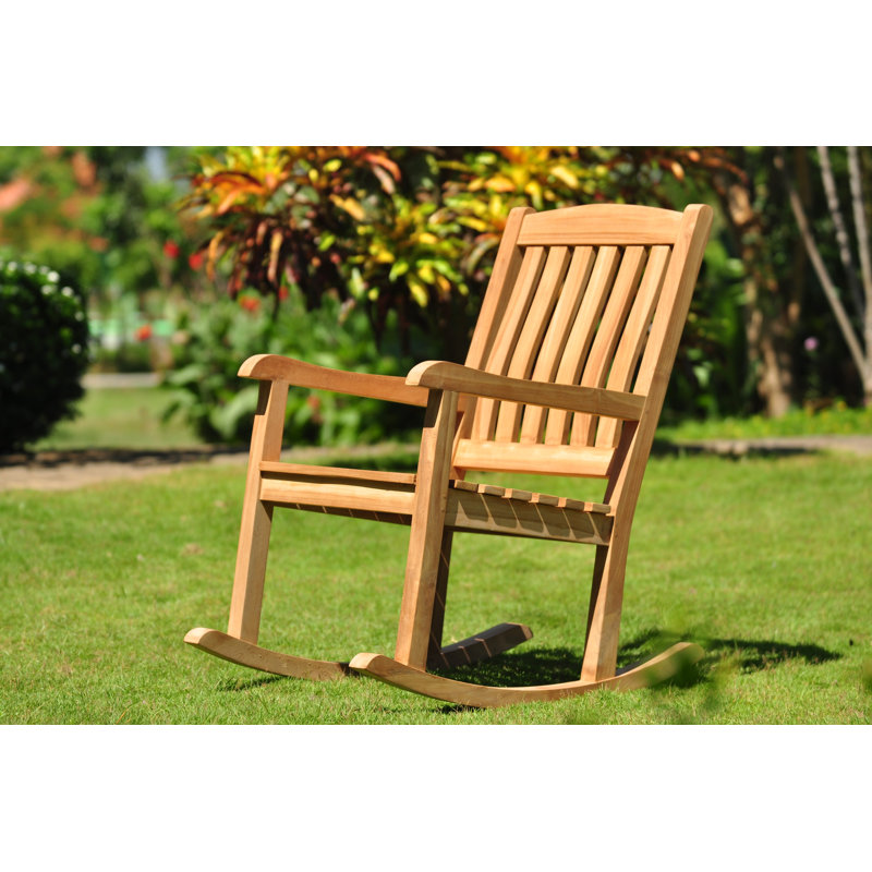 Makris Teak Outdoor Rocker Chair