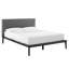 Grand lit plateforme tapissier 